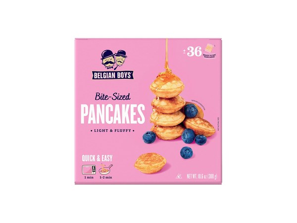 Belgian Boys mini pancakes individual breakfast pouches for kids