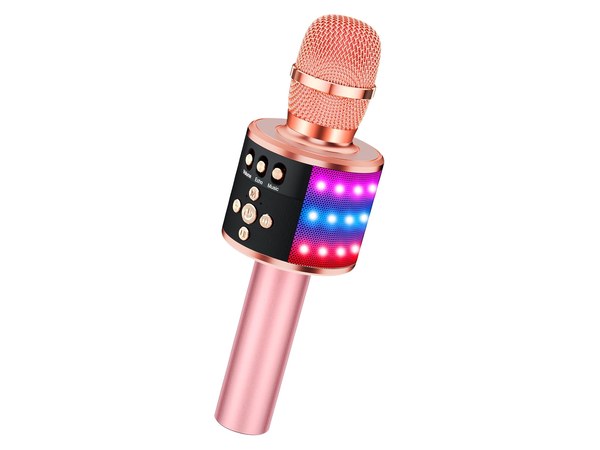 BONAOK wireless Bluetooth karaoke microphone for kids and adults
