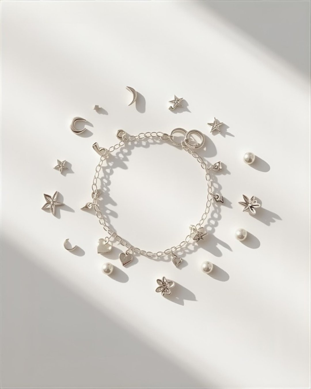 Charm bracelet making kit for girls