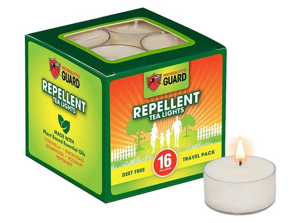 Mosquito Guard citronella tealight candles for outdoor mosquito repellent