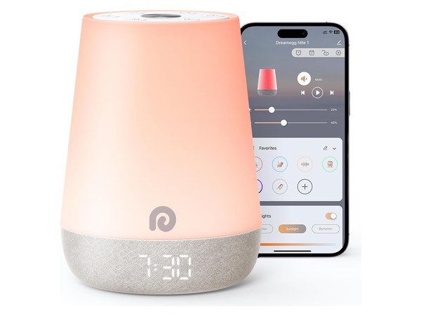Dreamegg portable kids night light and sound machine for sleepovers