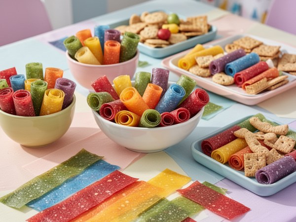 Organic fruit leather snack strips variety pack