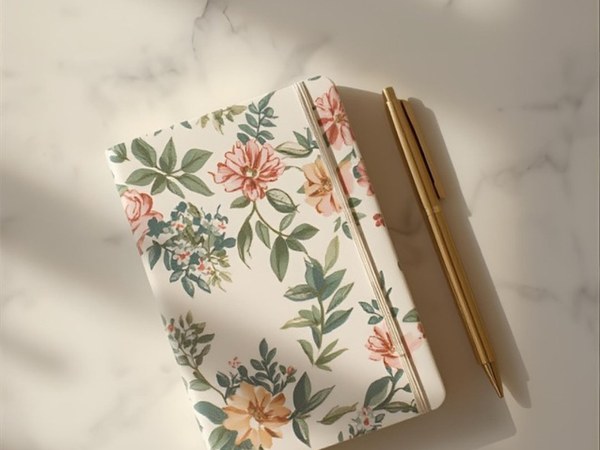 Pink rhinestone girls diary with lock and key