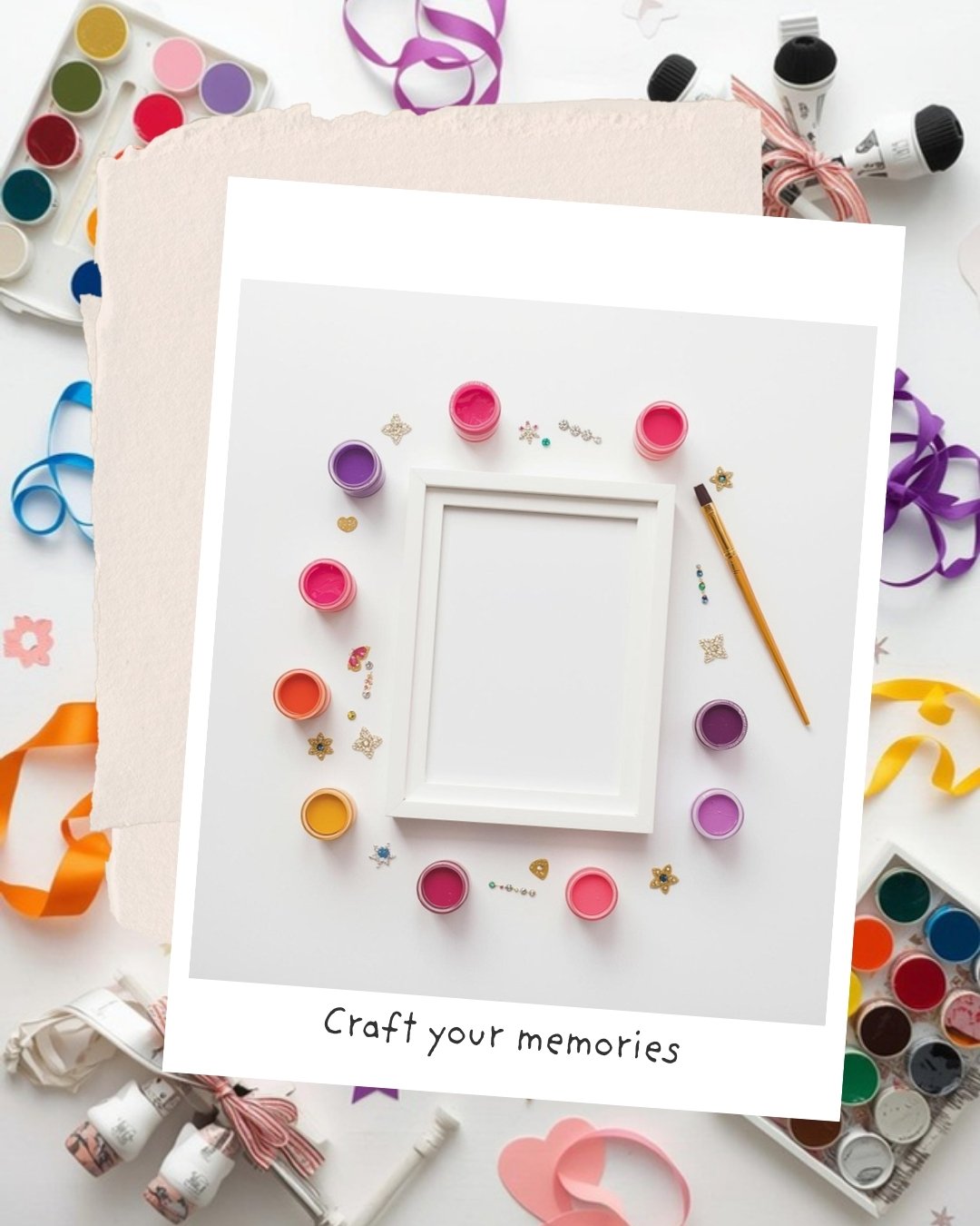 DIY wooden photo frame craft kit for kids