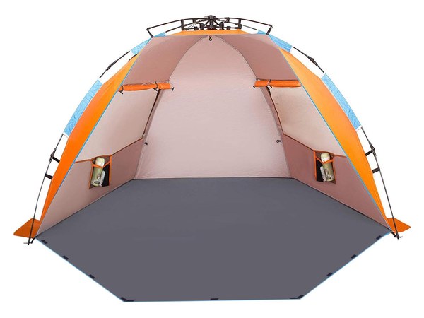 Extra large pop up beach tent for sleepover or sun shelter