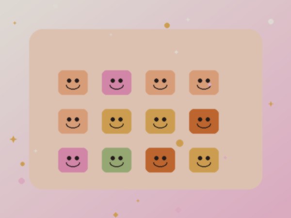A sheet of Halloween pumpkin decorating stickers with eyes, mouths, and bows
